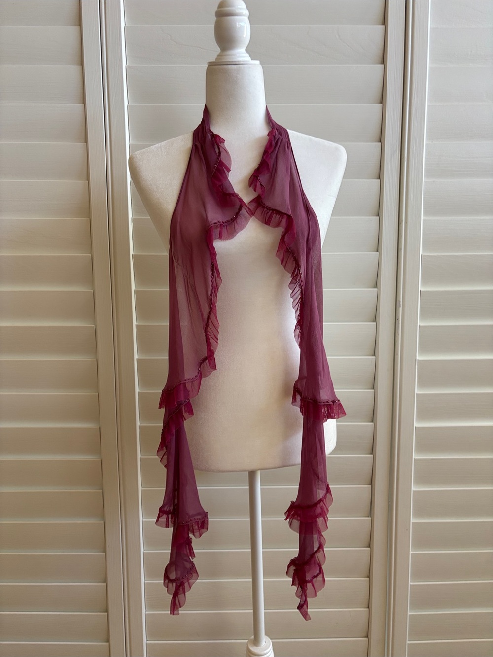 Betsey Johnson silk scarf